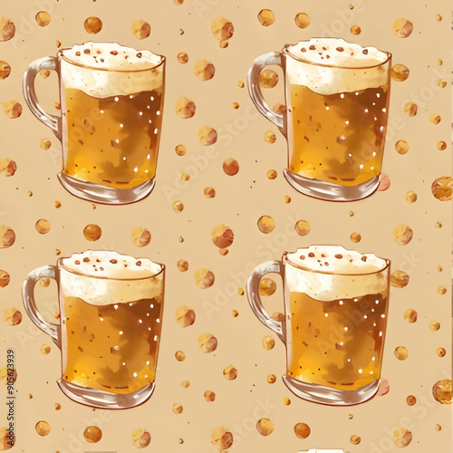 Beer Mug Pattern