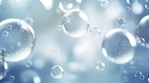 Silver water bubble background creating a shimmering, ethereal visual experience 