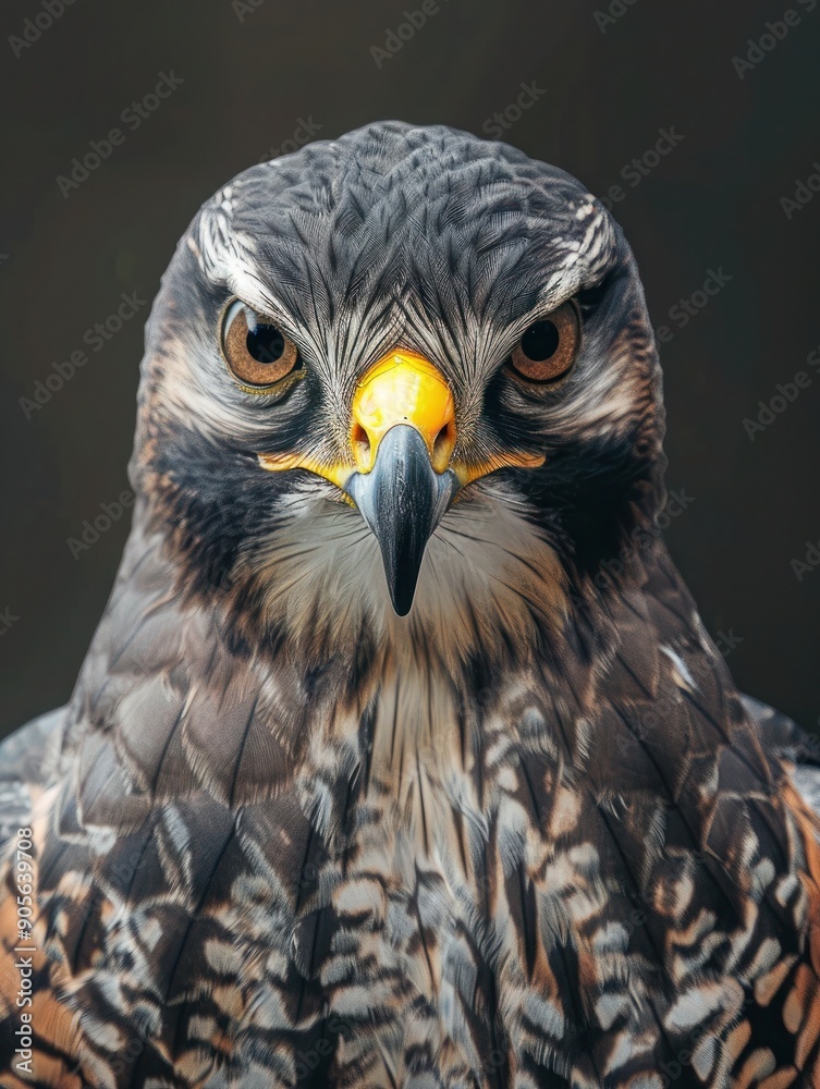 Close-up Portrait of a Majestic Northern Goshawk Close-up Portrait of a Majestic Northern Goshawk