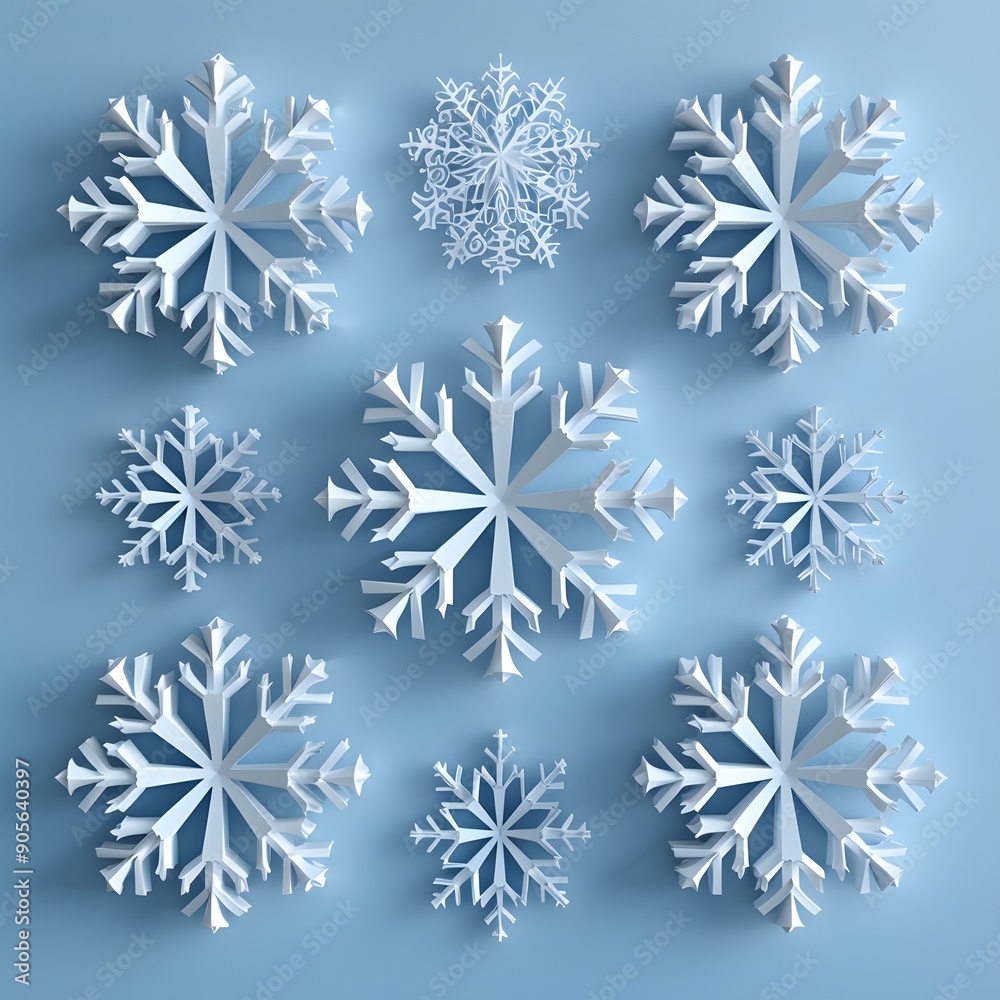 A blue background with a snowflake pattern. The snowflakes are white and are arranged in a grid A blue background with a snowflake pattern. The snowflakes are white and are arranged in a grid