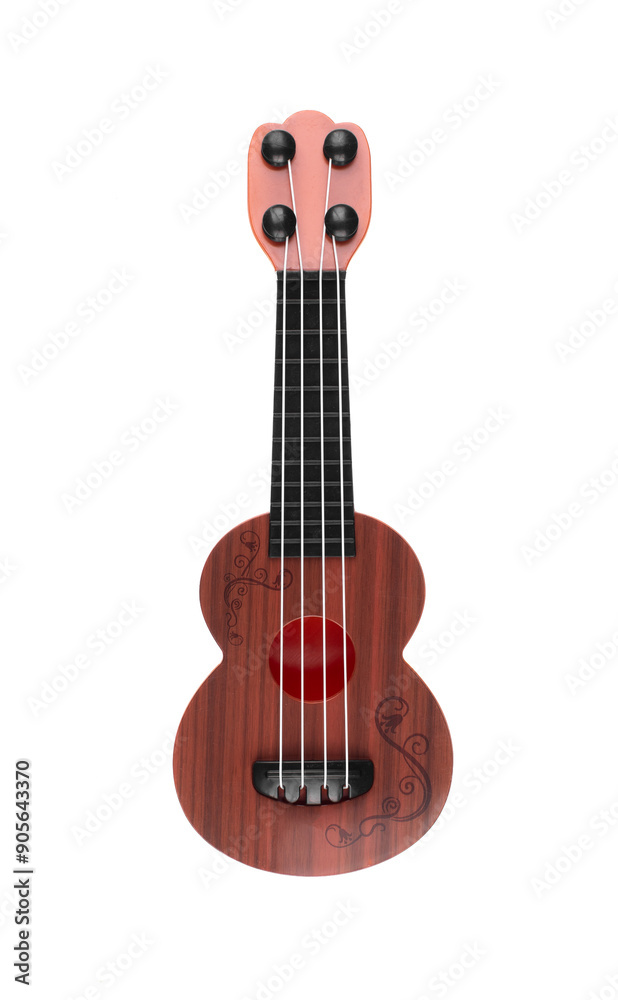 Obraz premium small guitar isolated on white background