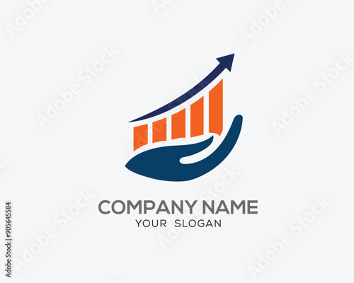 Free Download Finance start up Business grow logo design symbol icon 
 - GFXLoad