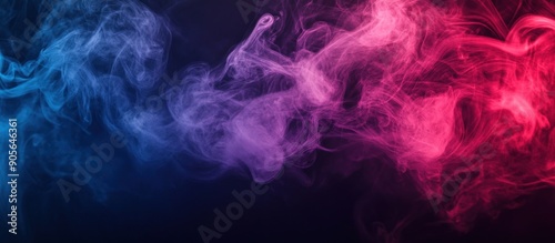 Abstract Smoke Swirls in Vibrant Hues