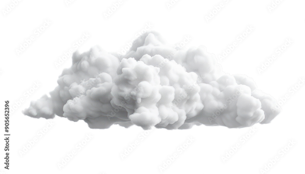 Realistic Fluffy White Cloud Isolated on Transparent Background Realistic Fluffy White Cloud Isolated on Transparent Background