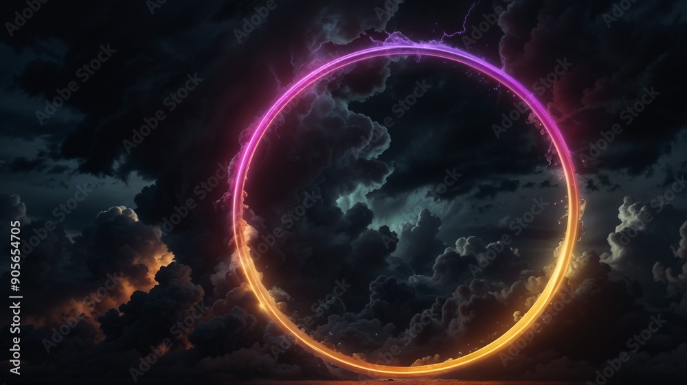 A Glowing Ring in the Stormy Abyss A Glowing Ring in the Stormy Abyss