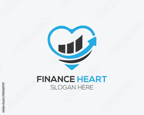 Free Download Love finance logo and love symbols vector concept illustration - GFXLoad