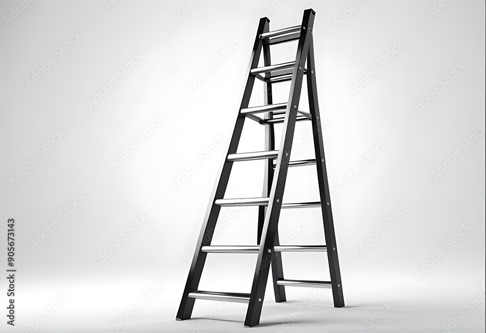 rendered ladder isolated white background rendered ladder isolated white background