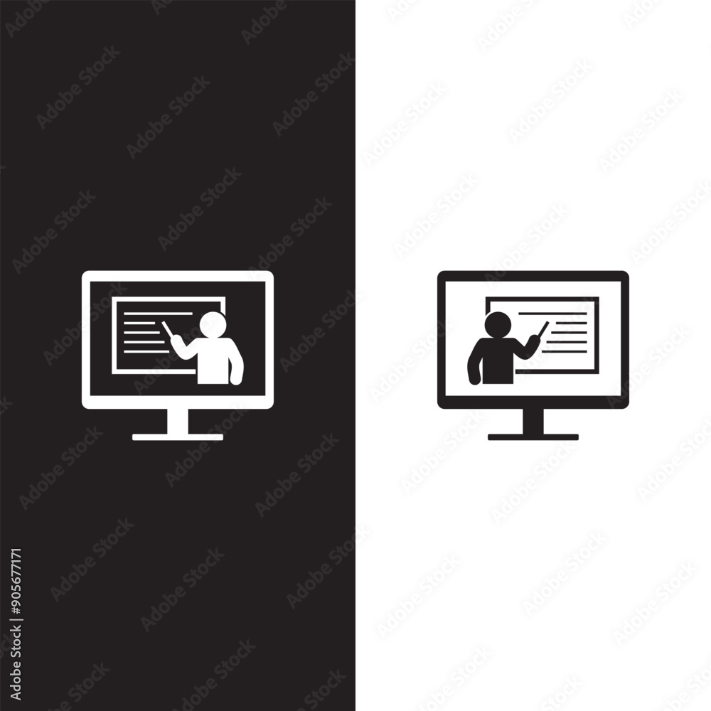training icon isolated on white background. vector illustration. training icon isolated on white background. vector illustration.