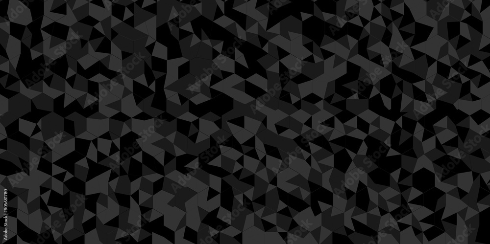 Vector geometric seamless technology gray and black triangle background. Abstract digital grid light pattern black Polygon Mosaic triangle Background, business and corporate background. Vector geometric seamless technology gray and black triangle background. Abstract digital grid light pattern black Polygon Mosaic triangle Background, business and corporate background.
