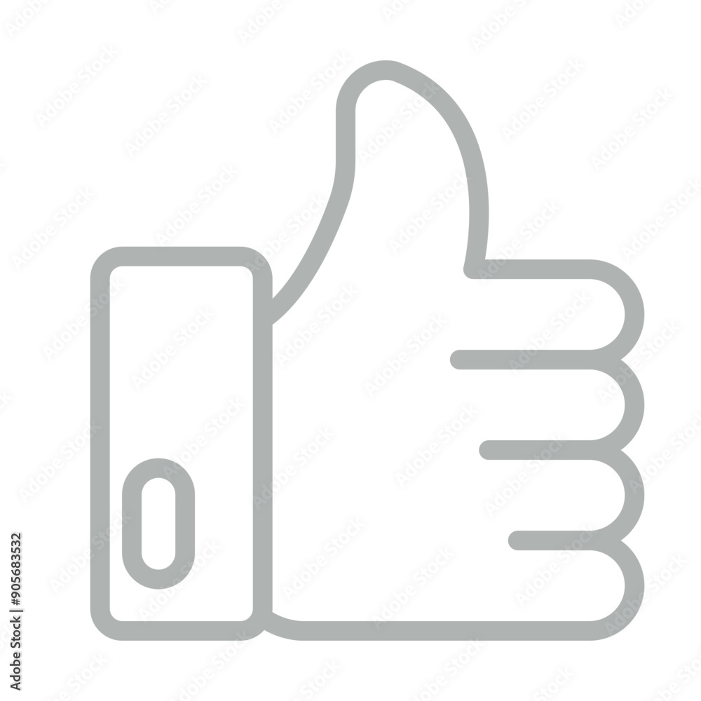 Like Vector Line Grey Icon Design