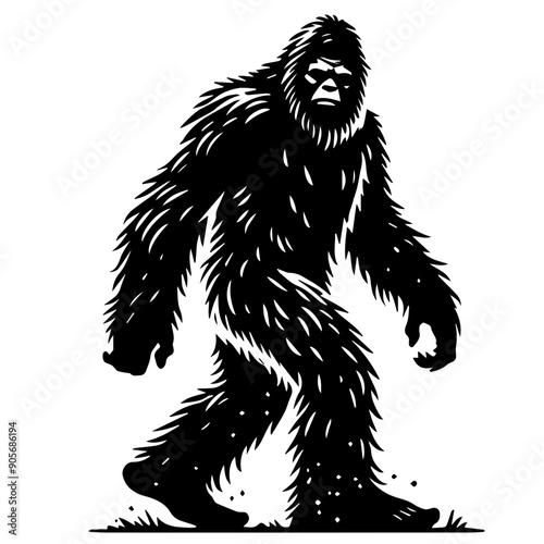 Bigfoot Yeti Silhouette Graphic