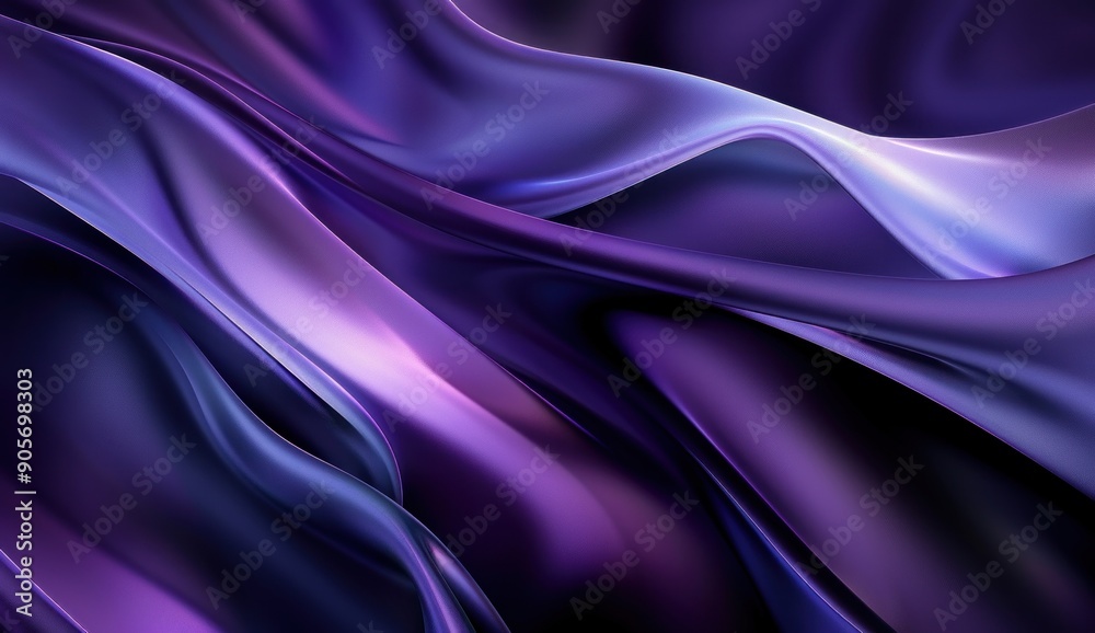 Abstract Purple and Blue Fabric Swirls Abstract Purple and Blue Fabric Swirls