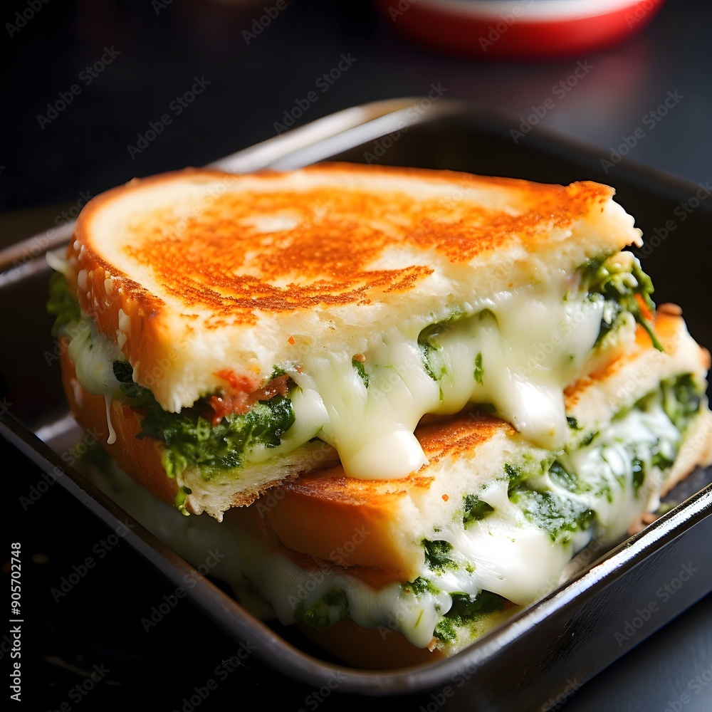 Grilled Cheese with Spinach and Cheese Grilled Cheese with Spinach and Cheese