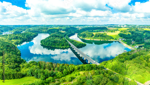 Luftbildaufnahme der Wuppertalsperre zwischen Remscheid und Radevormwald photo