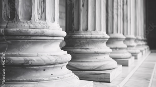 Background of a government building facade with steps and columns