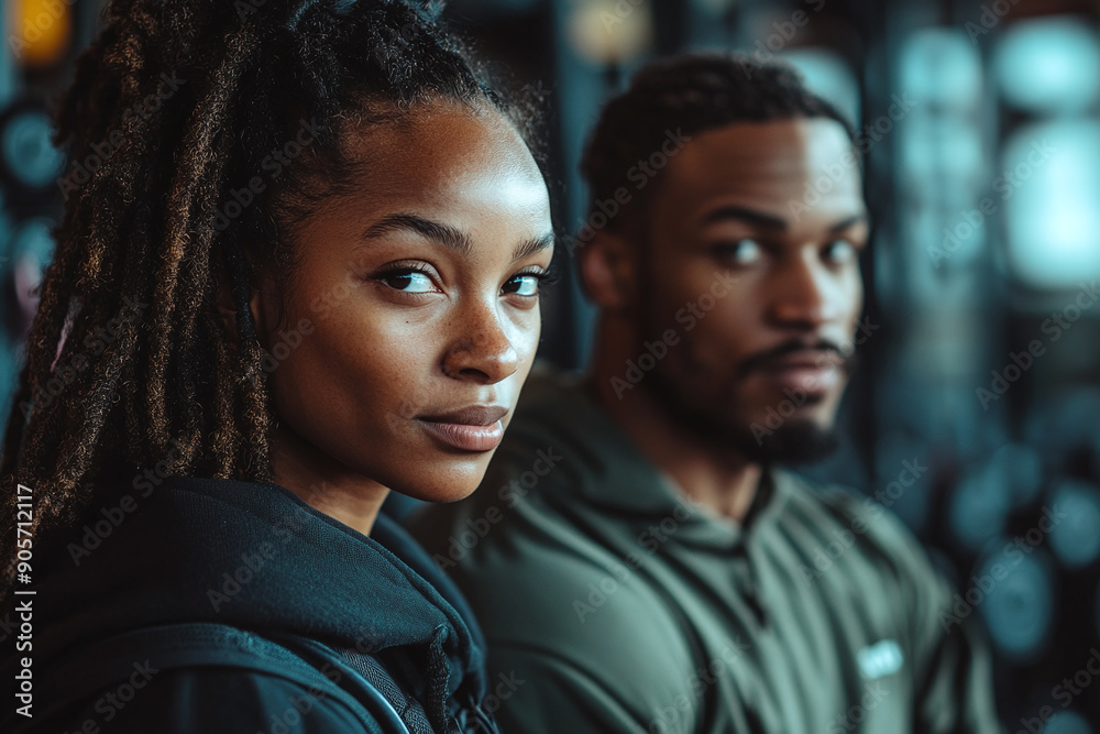 Photograph of a Mentor and Mentee in a Gym: Training together. Photograph of a Mentor and Mentee in a Gym: Training together.