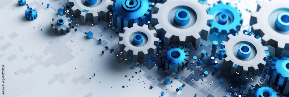 Informative Infographic Title with Gears on a Grey and Blue Background, a Clean and Professional Presentation for Clear Data Visualization Informative Infographic Title with Gears on a Grey and Blue Background, a Clean and Professional Presentation for Clear Data Visualization