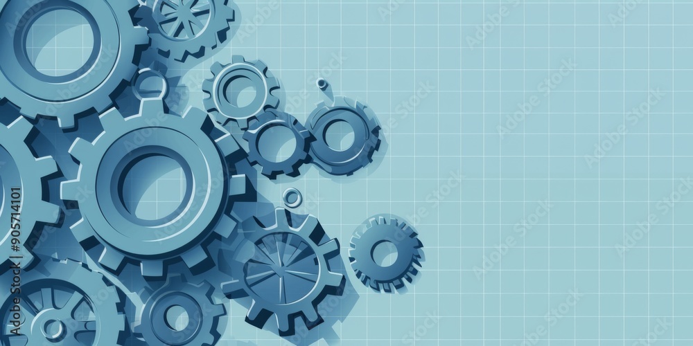 Informative Infographic Title with Gears on a Grey and Blue Background, a Clean and Professional Presentation for Clear Data Visualization Informative Infographic Title with Gears on a Grey and Blue Background, a Clean and Professional Presentation for Clear Data Visualization
