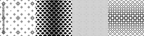 Black and white pattern collection