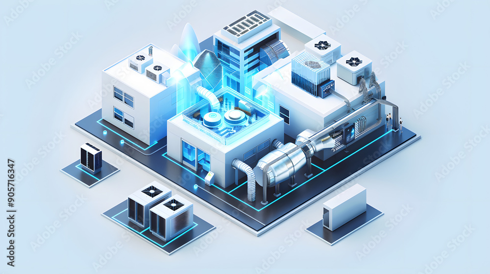 smart building management system controlling hvac lighting and energy ...