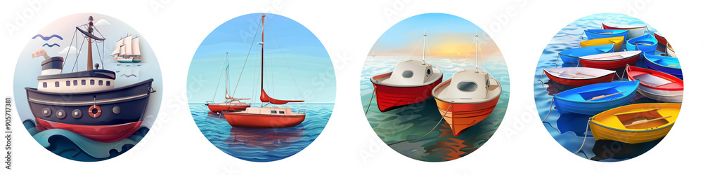 Boats clipart collection, symbol, logos, icons isolated on transparent background Boats clipart collection, symbol, logos, icons isolated on transparent background