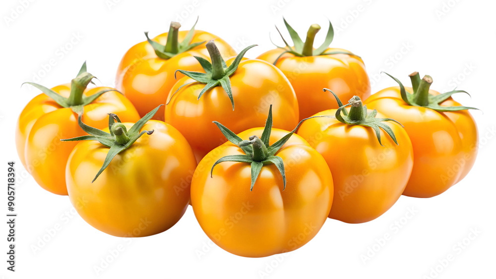 Yellow tomato on isolated background Yellow tomato on isolated background