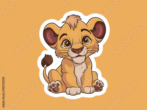 Cute Cow Sitting And Eating Grass Cartoon Vector Icon Illustration Animal Nature Icon Isolated Flat