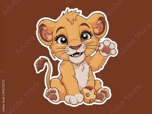 Cute Cow Sitting And Eating Grass Cartoon Vector Icon Illustration Animal Nature Icon Isolated Flat