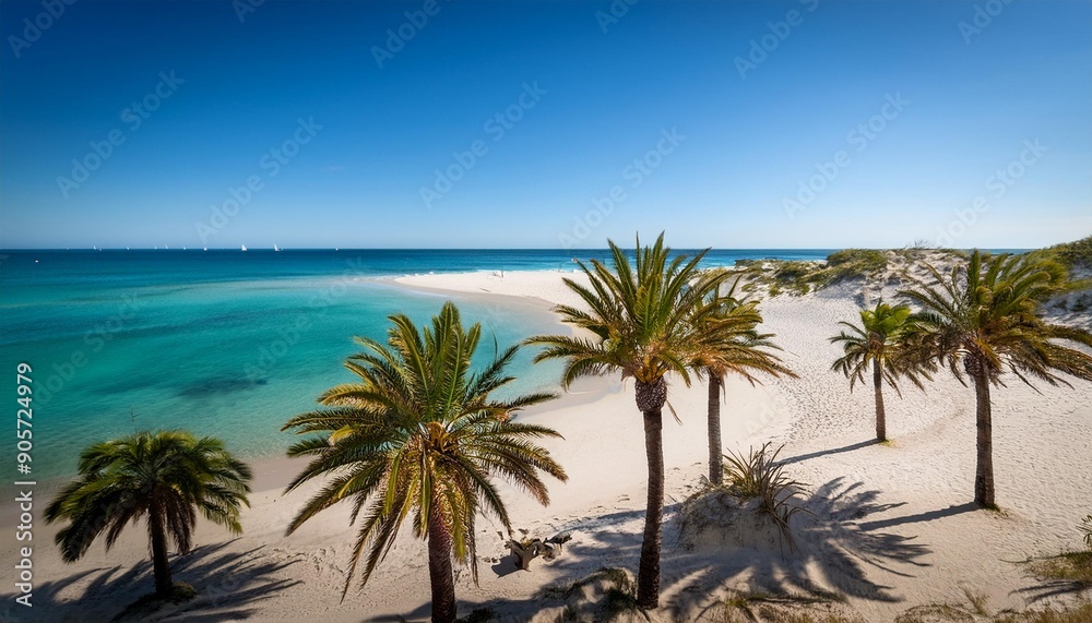 Fototapeta premium palm beach in the perth suburb of rockingham
