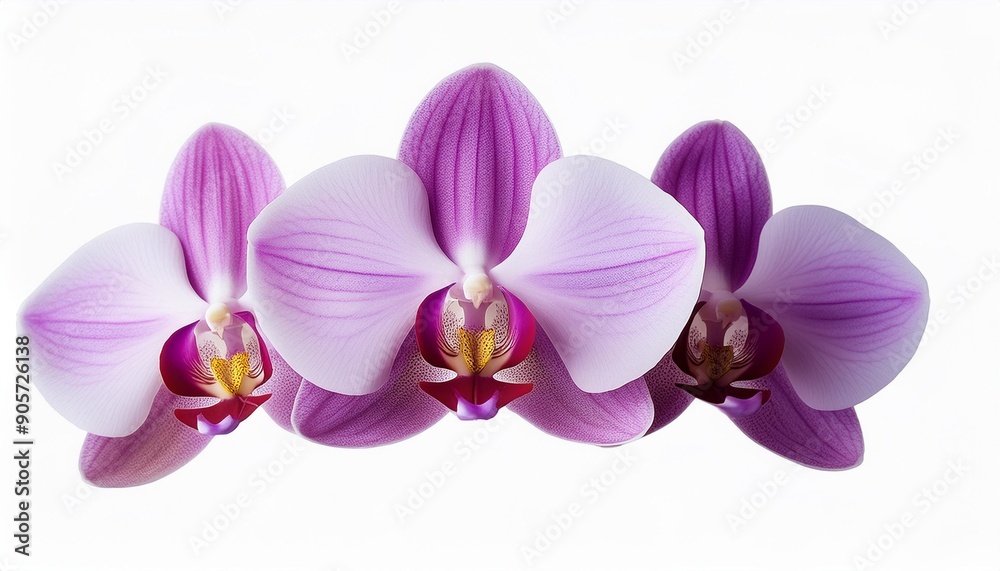 Fototapeta premium the sophisticated beauty of orchid blooms isolated on transparent background