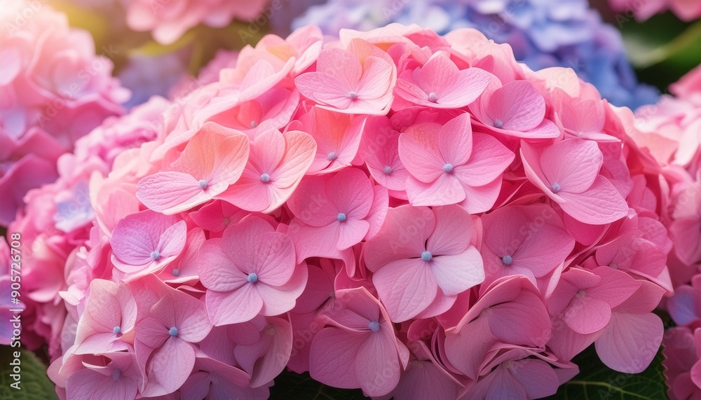 pink hydrangea immerse yourself in a sea of vibrant hues as beautiful colorful hydrangea flowers create a stunning background pink hydrangea immerse yourself in a sea of vibrant hues as beautiful colorful hydrangea flowers create a stunning background