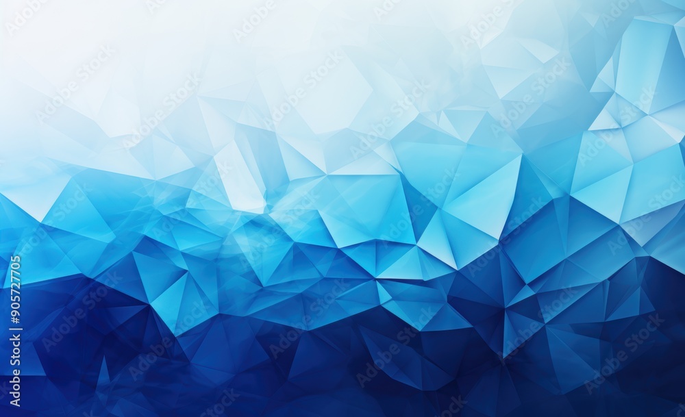 Geometric blue ice texture background