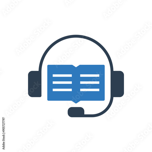 Audio Book Icon Sign Symbol
