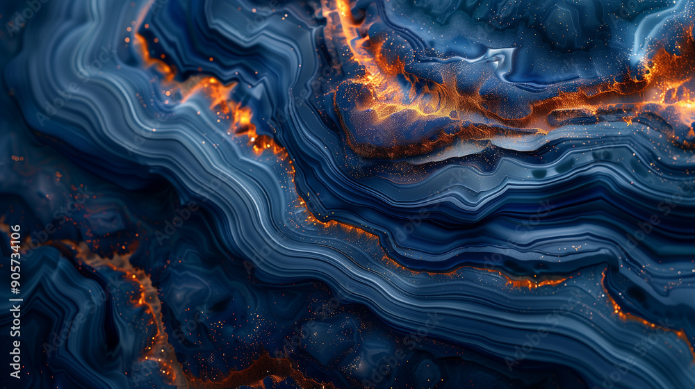 Abstract background featuring blue and orange patterns Abstract background featuring blue and orange patterns
