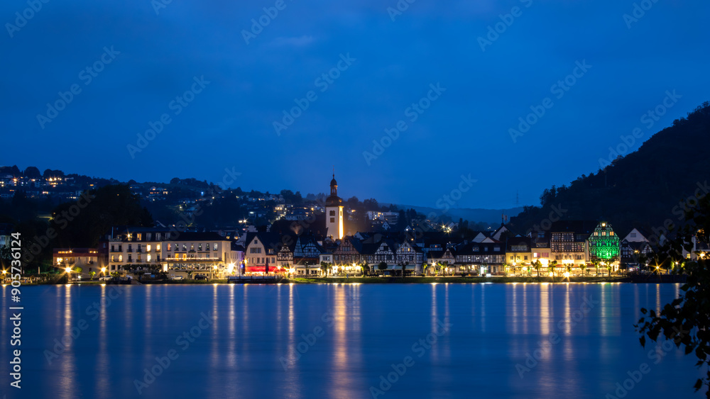 Fototapeta premium Rhein Nachts