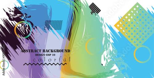 Abstract background with geometric elements. Vector illustration. Can be used for advertisingeting, presentation. photo