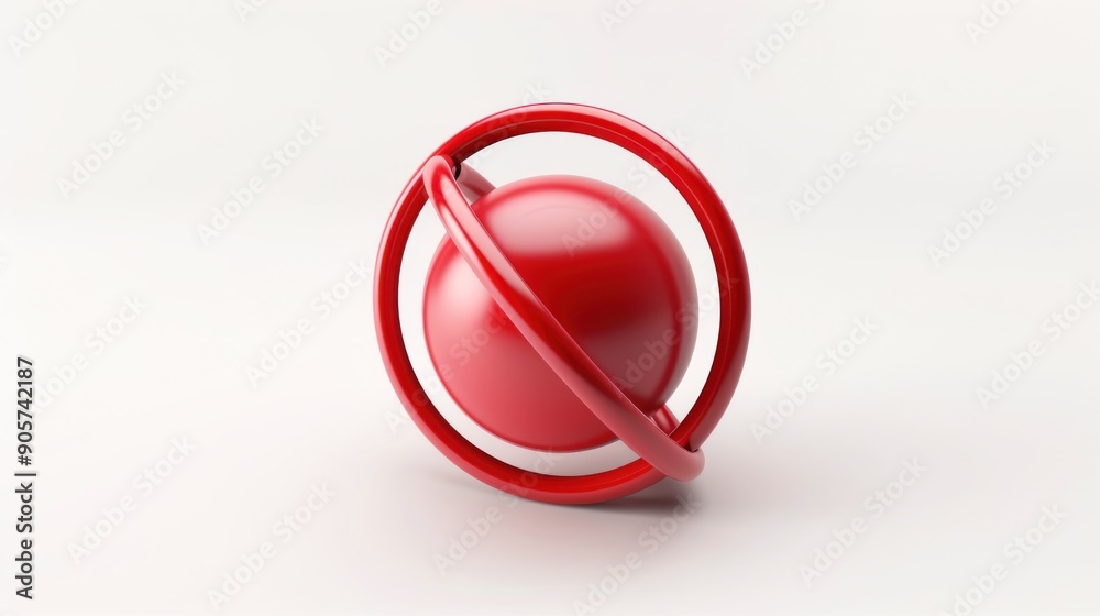 Red Sphere in Orbit Red Sphere in Orbit