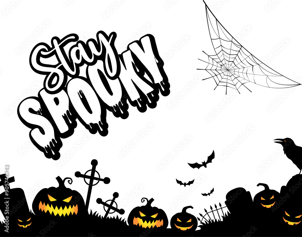Stay Spooky Halloween Pattern Stay Spooky Halloween Pattern