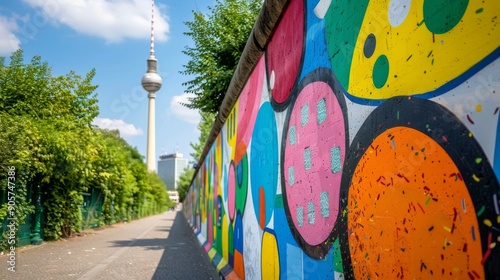 Street art celebrating cannabis in Berlin with vibrant murals