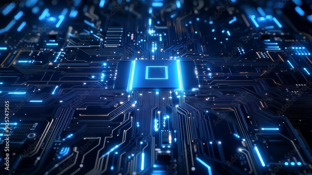 Obraz premium PCB board design background