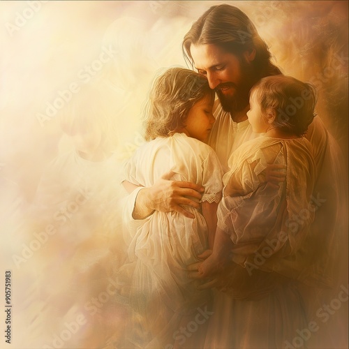 Detailed image of Jesus Christ, symbolizing faith, love, and divinity. Perfect for themes of spirituality, religious devotion, and Christian belief