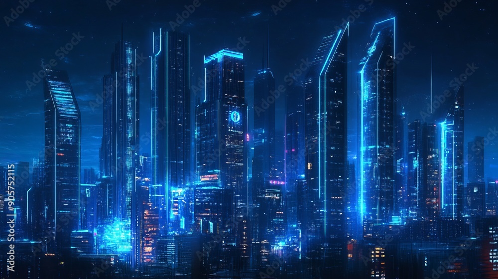 Obraz premium Cityscape concept background