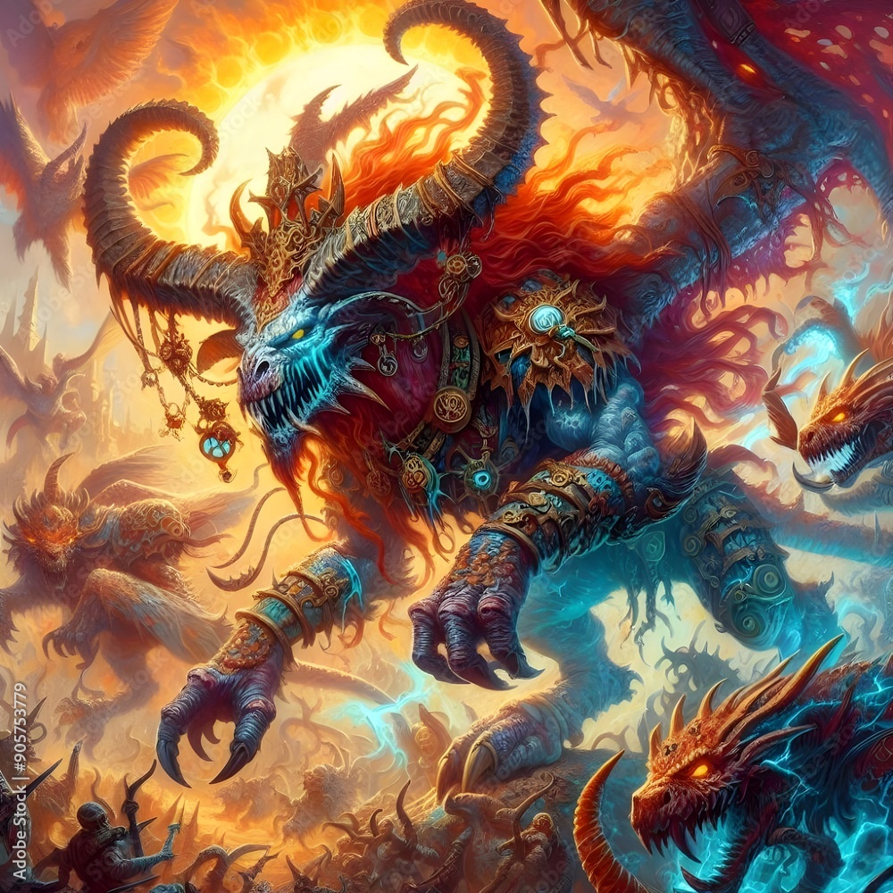 Obraz premium Chaos Beast in the Abyss. 