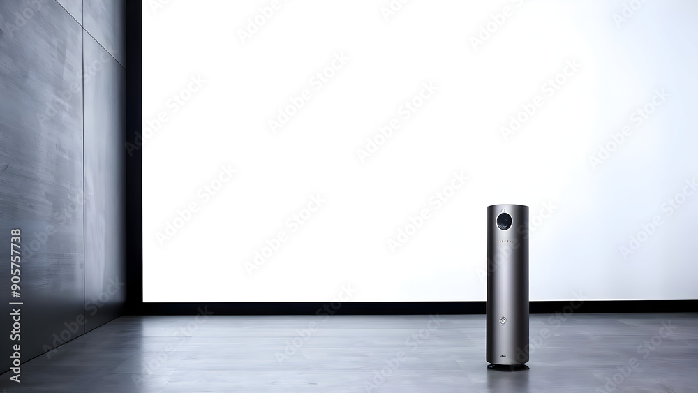 Obraz premium A futuristic sound system on ground