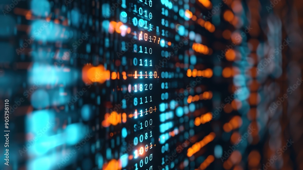 Futuristic DNA Sequencing Data Visualization in Technology Background, Biotechnology Advancement Concept Futuristic DNA Sequencing Data Visualization in Technology Background, Biotechnology Advancement Concept