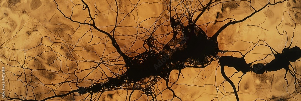 Pyramidal neurons in the cerebral cortex displaying the Golgi apparatus ...
