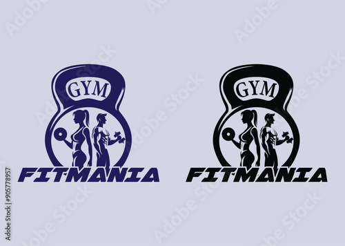 Dynamic Fitness and Gym Logo Design, Powerful Workout and Exercise Logo, Professional Gym and Fitness Center Logo