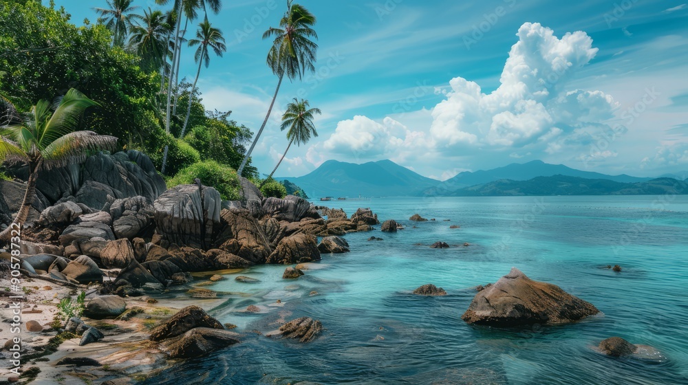 Obraz premium Tropical landscape Koh Samui in Thailand