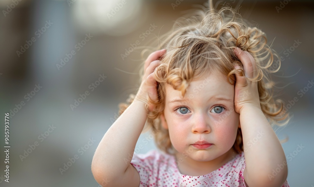 Curious Moments: A Child Scratching Her Head Curious Moments: A Child Scratching Her Head