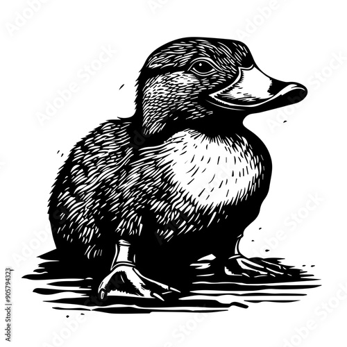 Platypus Black Vector Illustration